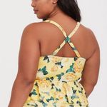 Torrid Underwire Peplum Push-Up Midkini Top Yellow Sz 2F Photo 1