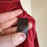 Liz Claiborne Vintage Red Suede Leather Blazer Jacket With Pocket SMALL Photo 3