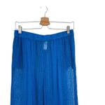 Sunsets Breezy Beach Pants Sheer Crochet Electric Blue Size Small Medium Photo 3