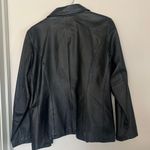 vintage leather oversized blazer Black Size L Photo 1