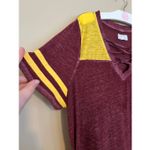 Maurice's  24/7 Maroon And Yellow T-Shirt Woman’s Size 0X Photo 1