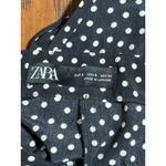 ZARA Womens Size S Open Back Black White Polka Dot Halter Wide leg Jumpsuit Photo 5
