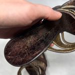 Giuseppe Zanotti NEW Vicini Vintage Y2K Leather Jeweled Mule Sandal Heel Bronze Photo 6