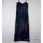 City Chic New!  navy‎ blue sequin strapless maxi dress, size 12 Photo 9