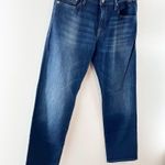 Mavi Jeans Zach Mid Rise Slim Fit Denim Straight Leg Jeans Deep Brushed 33 / 16 Blue Photo 8