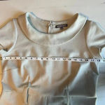 Adrienne Vittadini  Neutral Sheath Dress Size 10 Beige Short‎ Sleeve Minimalist Photo 7