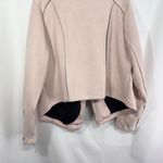 Torrid Plus Size 2X Suede Moto Jacket Light Pink Full Zip Long Sleeve 1642 Photo 12