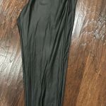 Black Faux Leather Joggers Photo 1