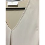 Amanda Uprichard  Mini Dress Long‎ Sleeve V Neck Tie Detail Beige Size S Photo 1
