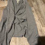 Matilda Jane  Count it Out Vest Gray Open Drape Front Cardigan Soft XSmall‎ Photo 7