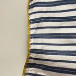 Uncle Frank Blue and White Striped Yellow Embroidery Boho Tassel Dress Photo 12