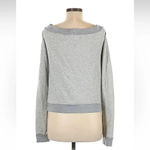 Lovers + Friends  Grey Lace Up Cotton Sweatshirt Top Size M Medium Photo 1