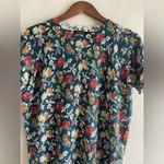 Ralph Lauren Lauren Ralph Floral Linen Short-Sleeve Sweater Size L NWOT Photo 5