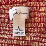 Japna NEW  Floral Puff Sleeve Sweetheart Crop Blouse Milk Maid Fairy Feminine L Photo 6