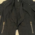 White House | Black Market sz14 cropped jacket with silver accents and pockets EUC Photo 5