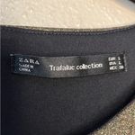 ZARA Trafalac Metallic Bronze/Gold Mini Dress 3/4 Sleeve Size Large Bodycon Photo 13