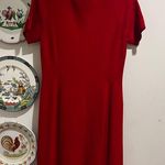 St. John  Red Knit Dress Size Small Photo 7