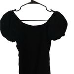 Art Class  Black smocked eyelet puff sleeve milk maid Top cottagecore coquette Photo 0