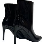 Anne Michelle 4 Inch Stiletto Ankle Boots Black Patent 7.5 Photo 2