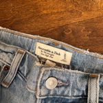 Abercrombie & Fitch light wash high waisted straight leg ripped jeans US 25 Photo 5