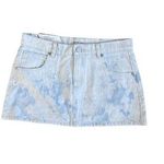 Abrand Jeans A 99 Low Rise Mini Skirt Size 26 White Photo 0
