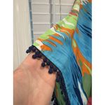 Mud Pie  One Shoulder Colorful‎ Bathing Suit Coverup Vacation Dress Small Medium Photo 4