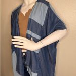 Cloth & Stone  Anthropologie Denim Patchwork Kimono One Size.  #250 Photo 3
