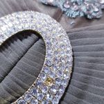 Jovani  Rhinestones Embellished Strapless Evening Gown Satin Long Dress Photo 10