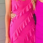 Pink Ruffle Maxi Dress Size XS Photo 0