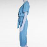 st. john's bay St. John's Bsy Chambray Denim Cropped Jumpsuit Size Medium Photo 3