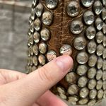 Betsey Johnson Vtg Handbag Y2K Glitter Copper Rhinestone Barrel Shoulder Bag Photo 4