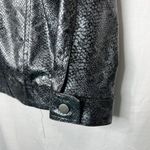 Fashion Bug Vintage  Jacket Snakeskin Print Silver Button Front No Size‎ Tag Photo 2