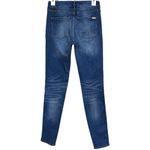 White House | Black Market WHBM The Skinny High Rise Blue jeans Faux Distressed Casual Denim Womens Size 0 Photo 7