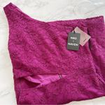 NBD Revolve NDB x Naven Elina Purple Lace Mini Dress One Shoulder Cut Out Small New Photo 2