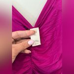 Free People  We the Free What A Babe Top fuchsia ruched Top Size Small Photo 6