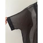 Ulla Popken Kimono Duster Womens 20/22 Black Lace Beaded Sheer Whimsigoth Size undefined Photo 2