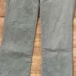 Madewell High Riser Crop 10” Women’s Size 26 Sage Green Cotton Blend Denim Jeans Photo 3