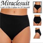 MiracleSuit  High Rise Bikini Bottoms Black Sz 8 Comfort Shaping Photo 1