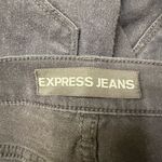 EXPRESS  Jeans Women’s Leggings Mid Rise Black Ripped Front Sz 6 Mint Photo 6
