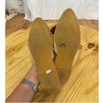 Palma Canaria Fringe Slip On Almond Toe Flat Slipper Mules Beige/Red Women's 39 Size 9 Photo 4