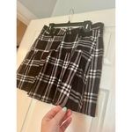 Y2K Pleated Black Red White Plaid Skirt 100% Cotton Size Large Mean Girls Photo 1