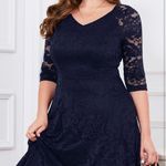 Elegant Blue Mother of the Bride Dress Size XL Photo 3