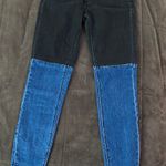 BLANK NYC Two Tone Raw Hem Jeans Photo 0