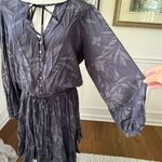 Z Supply  Camila Mini Dress Shadow Grey Floral L Photo 6