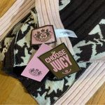 Juicy Couture  Pam Gela Scottie Dog Wool Scarf Pink White Brown New With Tags Photo 3