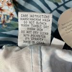 Franks Swim Large Board Shorts Hawaiian Floral Elastic Waist Pockets Quick Dry Blue Photo 4