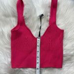 Maniere De Voir NWT  Pink Ribbed Contour Crop Top Photo 10