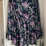 Xhilaration Blue Floral Romper Size Medium Photo 4