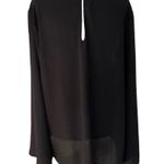 Lush Clothing Lush Black V-Neck Top Blouse Women Size Large | 44-1 Photo 1
