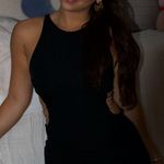 ZARA  Black High Neck Cut-Out Mini Dress Photo 1